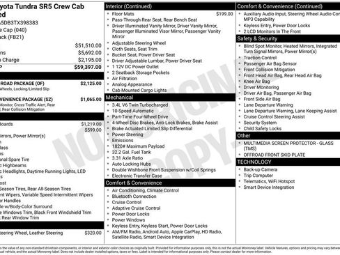 Used 2026 Toyota Tundra SR5 w/ TRD Off-Road Package AWD/4WD image 33