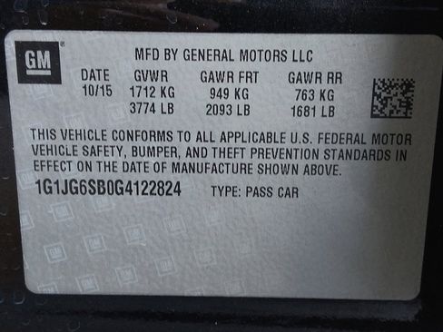 Used 2016 Chevrolet Sonic RS w/ Driver Confidence Package image 33