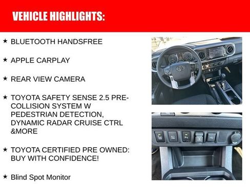 Certified 2023 Toyota Tacoma 4x4 Double Cab w/ Trail Edition image 9
