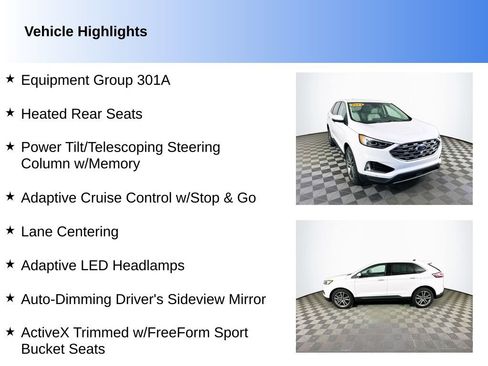 Used 2024 Ford Edge Titanium w/ Equipment Group 301A AWD/4WD image 2