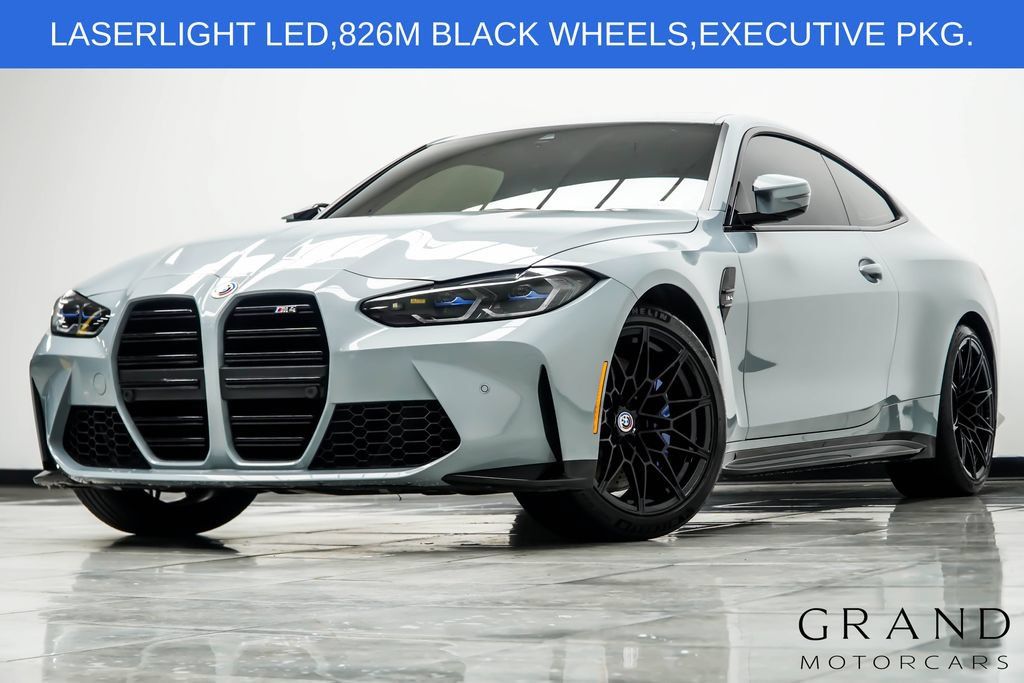 Used 2022 BMW M4 Coupe w/ Executive Package RWD image 1