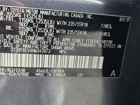 Used 2017 Toyota RAV4 Platinum FWD image 24