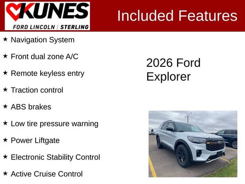 New 2026 Ford Explorer Tremor w/ Tremor Ultimate Package image 3