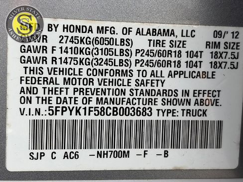 Used 2012 Honda Ridgeline RTL image 29