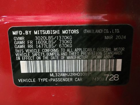 Used 2024 Mitsubishi Mirage Black Edition FWD image 33