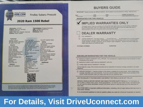 Used 2020 RAM 1500 Rebel w/ Rebel Level 1 Equipment Group image 34