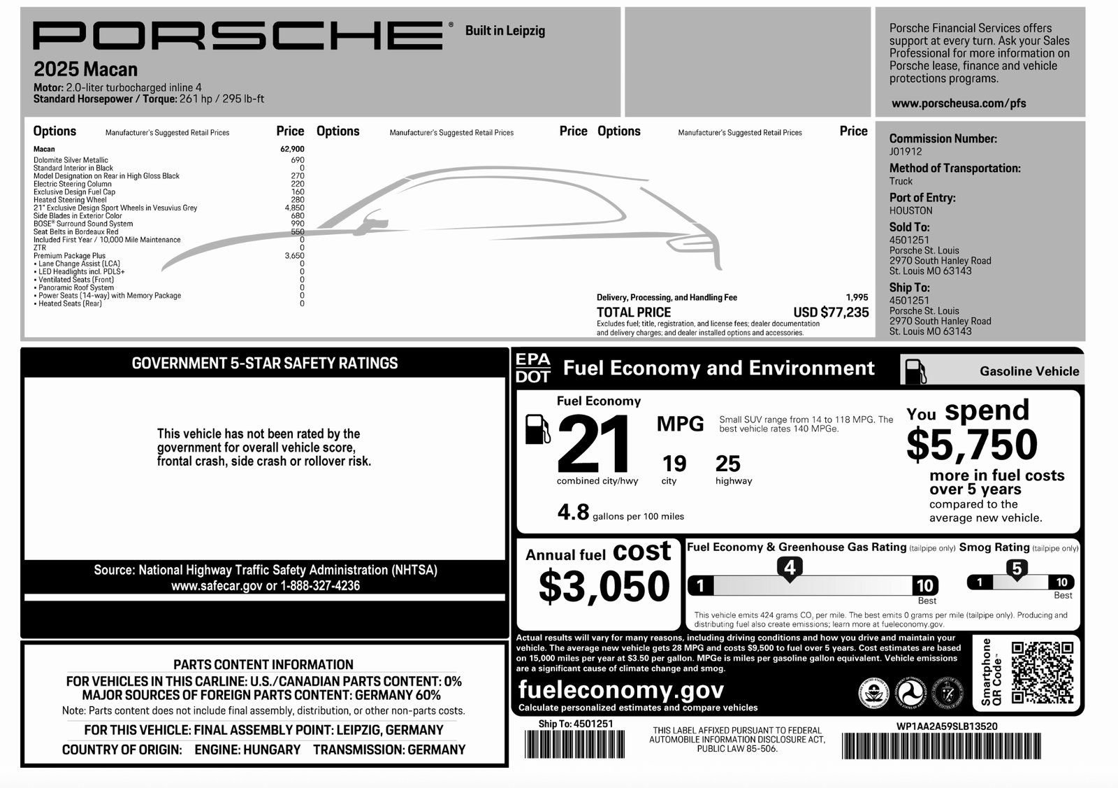 Certified 2025 Porsche Macan AWD/4WD image 44