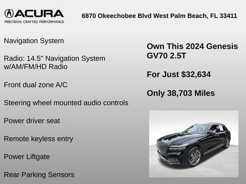 Used 2024 Genesis GV70 2.5T AWD/4WD image 12