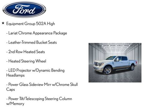 Used 2021 Ford F150 Lariat w/ Equipment Group 502A High AWD/4WD image 9