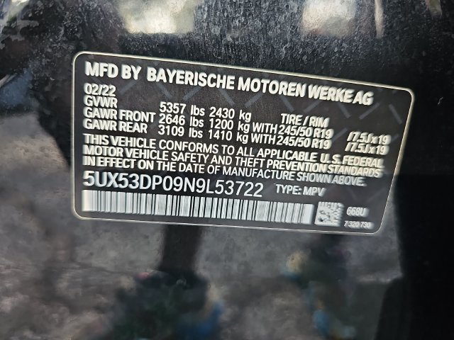 Used 2022 BMW X3 xDrive30i w/ Premium Package 2 AWD/4WD image 32