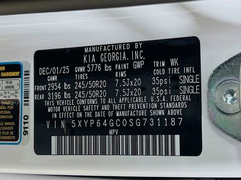 New 2025 Kia Telluride S image 36