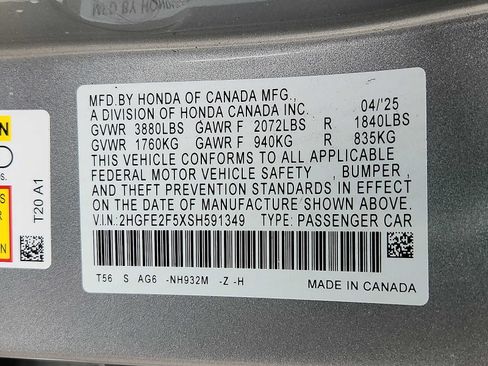 Used 2025 Honda Civic Sport image 26