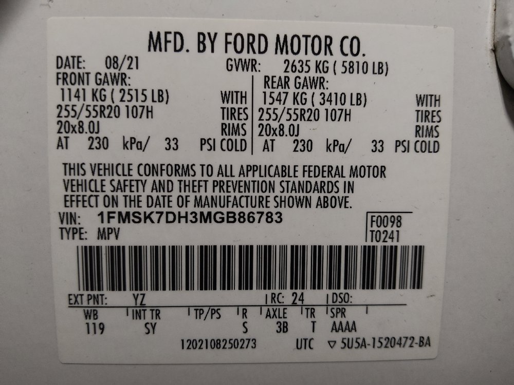 Used 2021 Ford Explorer XLT w/ Equipment Group 202A RWD image 33