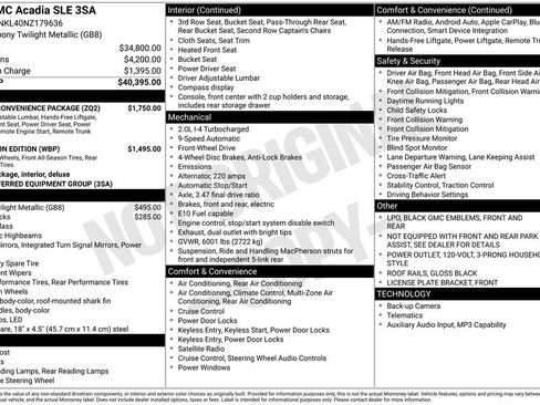 Certified 2022 GMC Acadia SLE w/ Driver Convenience Package image 47