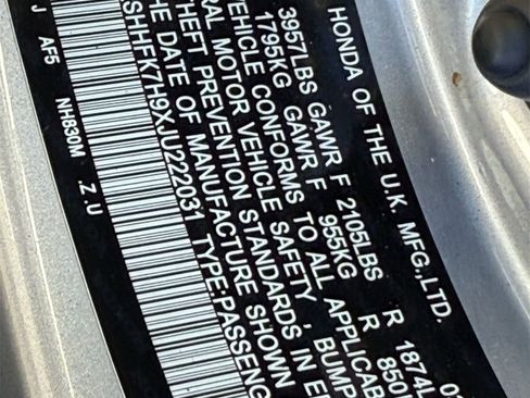 Used 2018 Honda Civic Sport Touring image 37