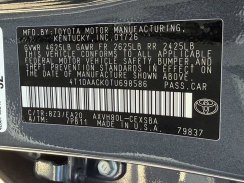 Used 2026 Toyota Camry SE FWD image 27