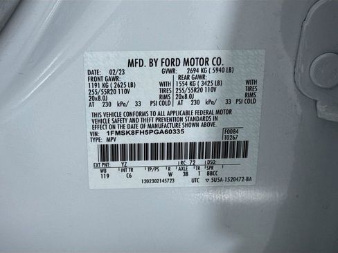 Used 2023 Ford Explorer Limited w/ Equipment Group 301A image 33