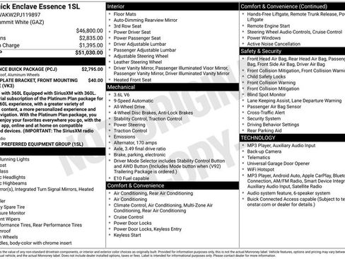 Used 2023 Buick Enclave Essence w/ Experience Buick Package AWD/4WD image 26