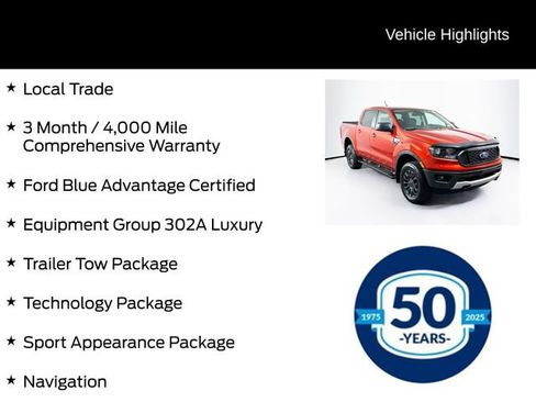 Used 2019 Ford Ranger XLT w/ Equipment Group 302A Luxury AWD/4WD image 6