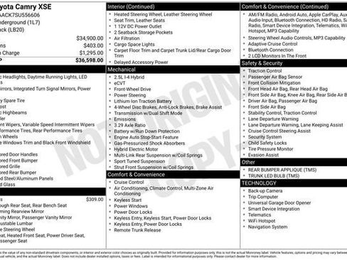 Certified 2025 Toyota Camry XSE FWD image 34