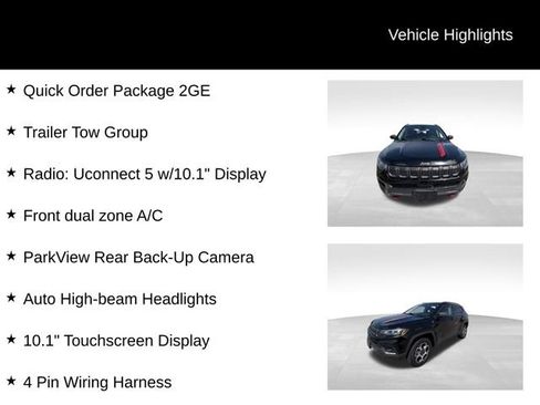 Used 2022 Jeep Compass Trailhawk w/ Trailer Tow Group AWD/4WD image 13