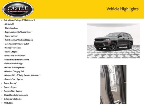 New 2025 Jeep Grand Cherokee Altitude image 3