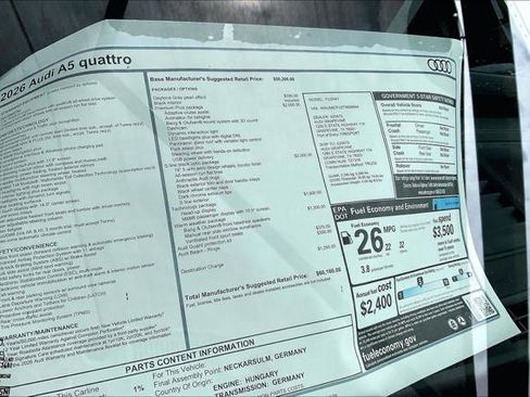 New 2026 Audi A5 2.0T Premium Plus AWD/4WD image 18