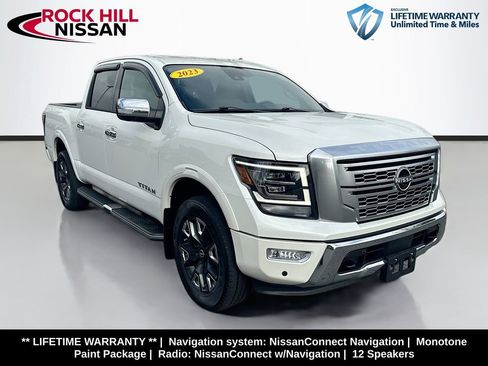 Certified 2023 Nissan Titan Platinum Reserve w/ Off Road Protection Package AWD/4WD image 1