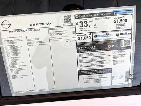 New 2025 Nissan Kicks Play S FWD image 73