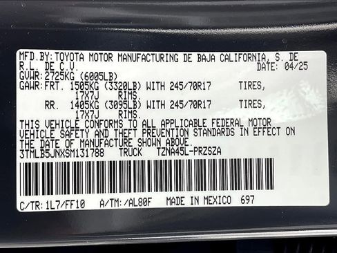 New 2025 Toyota Tacoma SR5 image 21