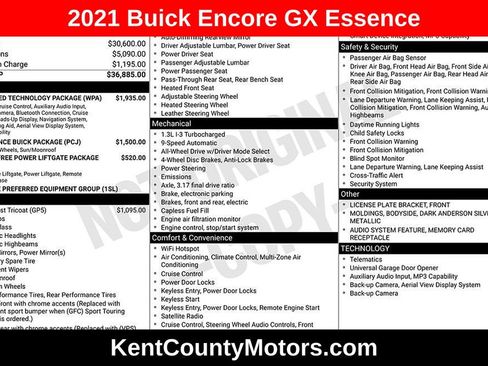 Used 2021 Buick Encore GX Essence w/ Advanced Technology Package AWD/4WD image 1