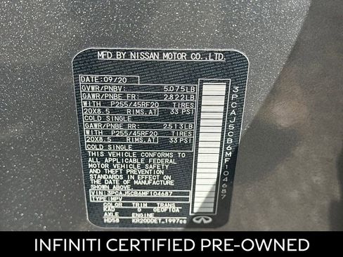 Certified 2021 INFINITI QX50 Sensory w/ Cargo Package image 29