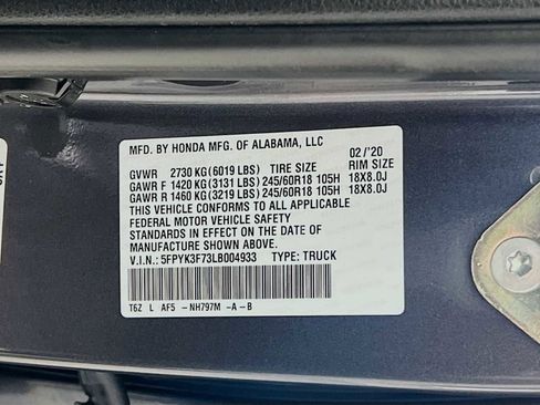 Used 2020 Honda Ridgeline RTL-E image 34