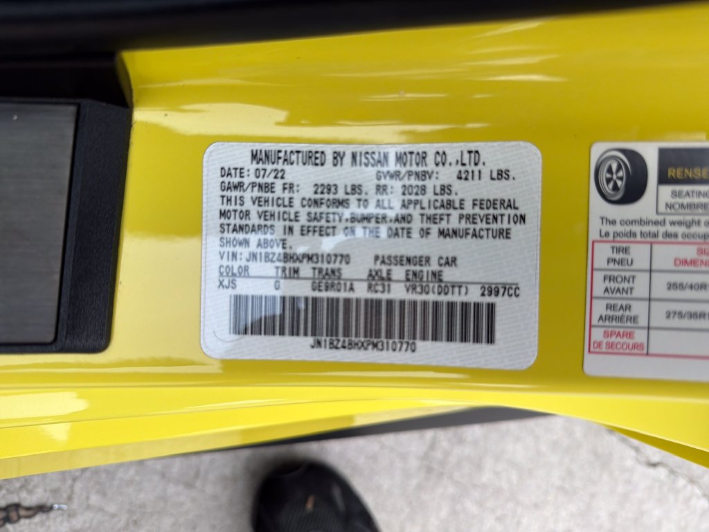 Used 2023 Nissan Z w/ Floor Mat Package (L93) RWD image 30