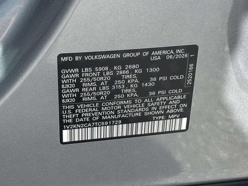 New 2026 Volkswagen Atlas SE AWD/4WD image 16