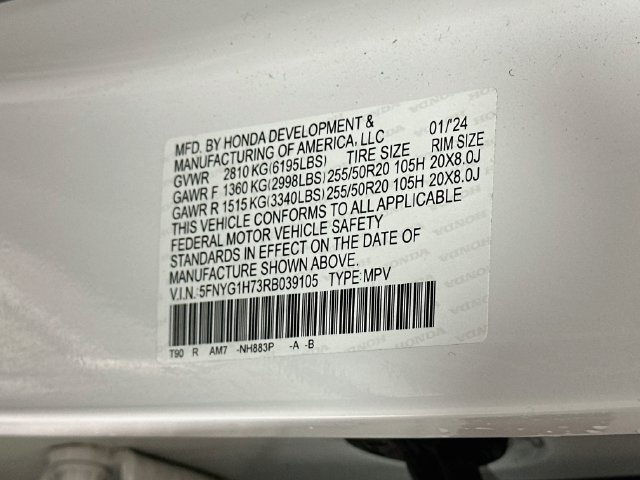 Certified 2024 Honda Pilot Touring image 38