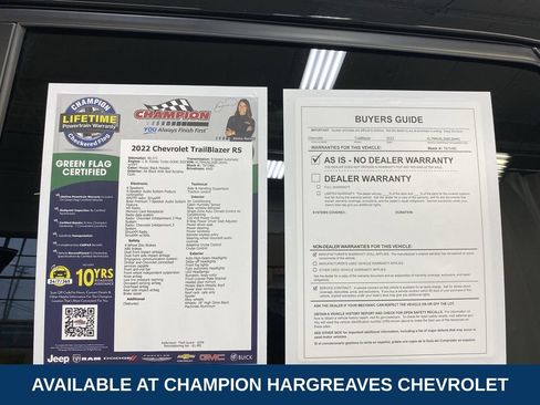 Certified 2022 Chevrolet TrailBlazer RS w/ Technology Package AWD/4WD image 43