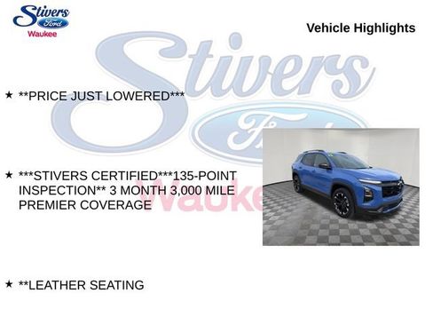 Used 2025 Chevrolet Equinox RS w/ Safety and Technology Package FWD image 9