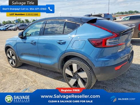 Used 2022 Volvo C40 P8 Recharge Ultimate AWD/4WD image 3
