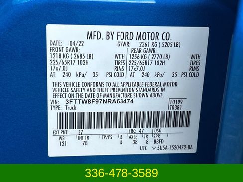 Used 2022 Ford Maverick XLT w/ Equipment Group 300A Standard AWD/4WD image 28