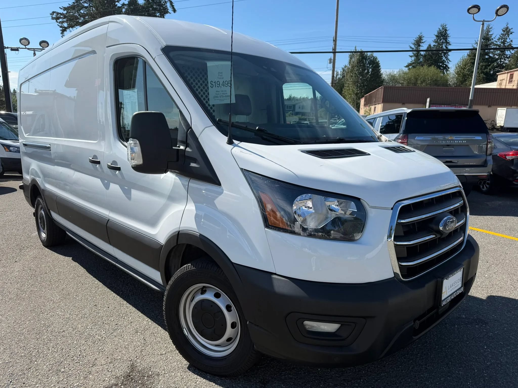 Used 2020 Ford Transit 250 Medium Roof w/ Load Area Protection Package RWD image 3