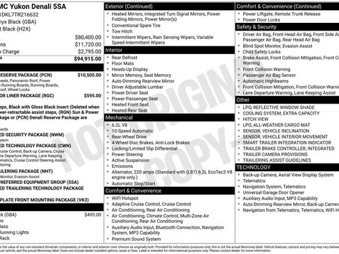 New 2026 GMC Yukon Denali w/ Denali Reserve Package RWD image 9