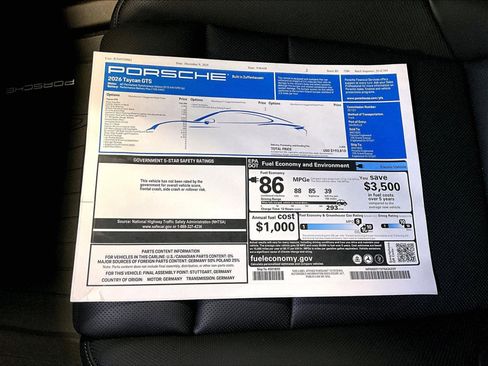 New 2026 Porsche Taycan GTS image 14