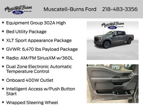 Used 2023 Ford F150 XLT w/ Equipment Group 302A High AWD/4WD image 7