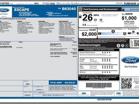 Used 2015 Ford Escape SE image 32