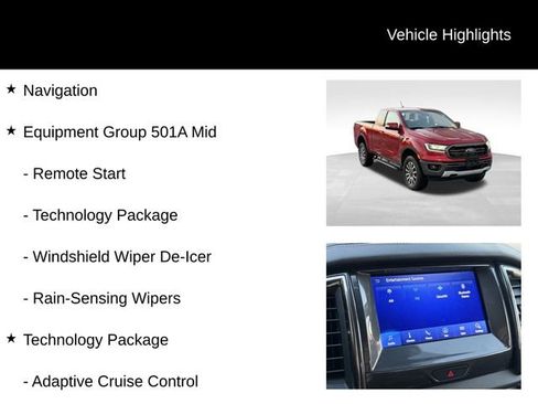 Used 2020 Ford Ranger Lariat w/ Equipment Group 501A Mid image 6