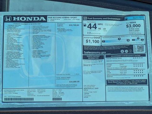 New 2026 Honda Accord Sport image 18