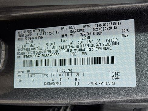 Used 2021 Ford Escape SEL image 30