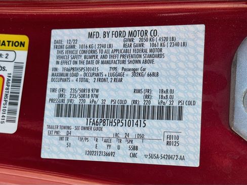 Used 2023 Ford Mustang Premium w/ Equipment Group 201A RWD image 41