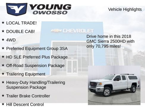 Used 2018 GMC Sierra 2500 SLE w/ HD SLE Preferred Plus Package image 8